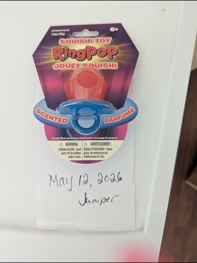 Ring Pop Squishy Toy - Blue & Red
